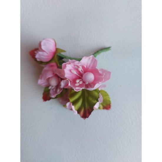 Букетики "яблоневый цвет" на веточке (6 шт) цв. розовый, цена за пучок